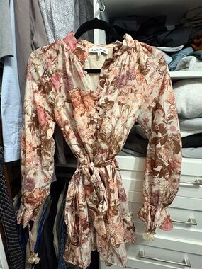 En Saison Tie Waist Mini Dress